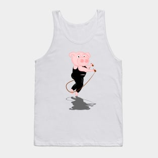 Pig Skipping Tank Top